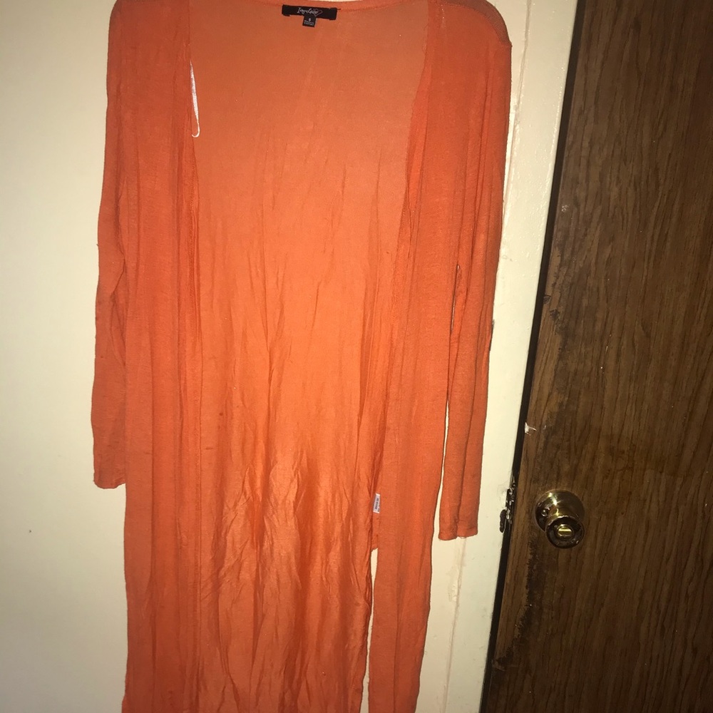 Orange cardigan